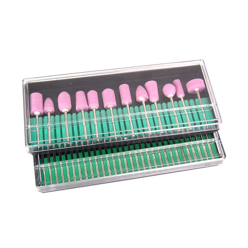 2.35Mm Nail Drill Bits Set Quartz Scrub Stone Diamond Wool Milling Cutter for Manicure Tools Grinding Mill Pedicure Kit