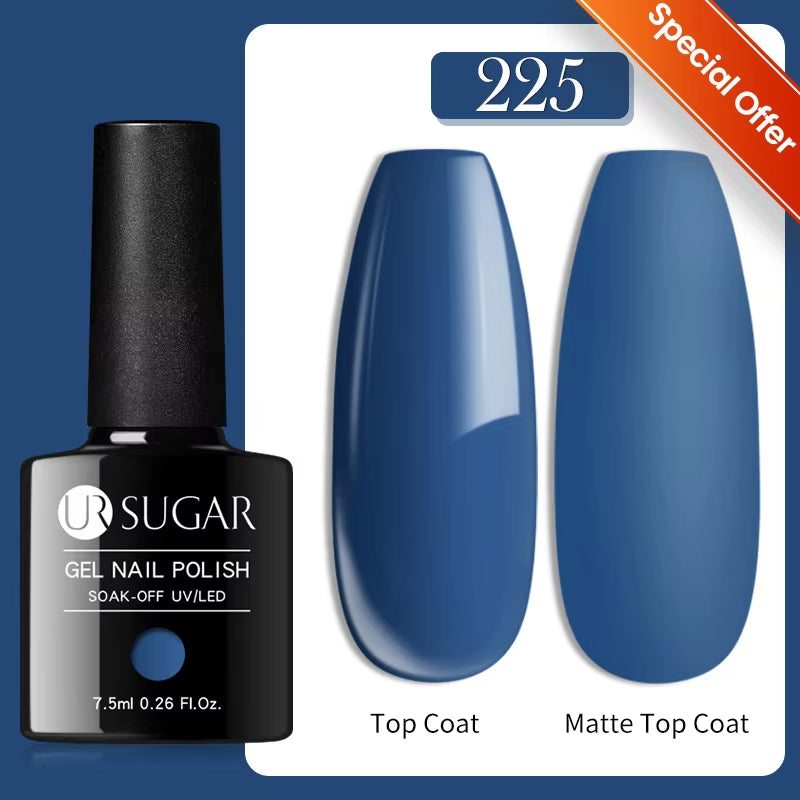 7.5Ml Nude Glitter Color Nail Gel Polish Semi-Permanent Varnish Soak off Nail Art Base Top Coat UV LED Gel Manicure