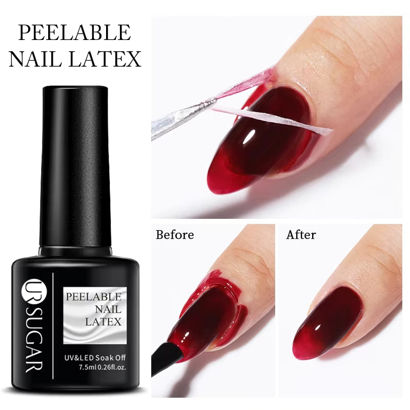 7.5Ml Nude Glitter Color Nail Gel Polish Semi-Permanent Varnish Soak off Nail Art Base Top Coat UV LED Gel Manicure