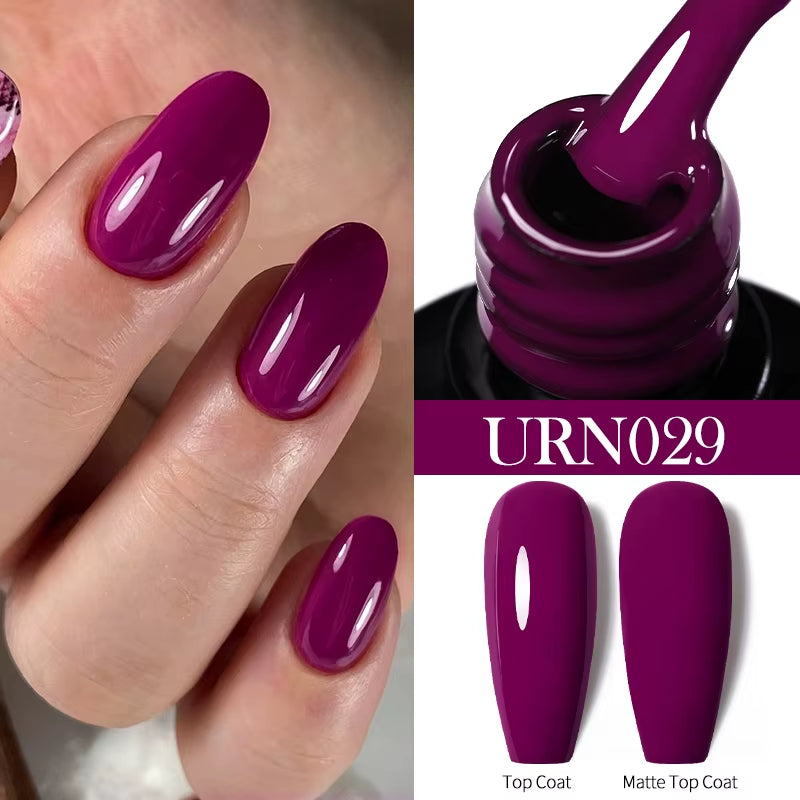 7.5Ml Nude Glitter Color Nail Gel Polish Semi-Permanent Varnish Soak off Nail Art Base Top Coat UV LED Gel Manicure