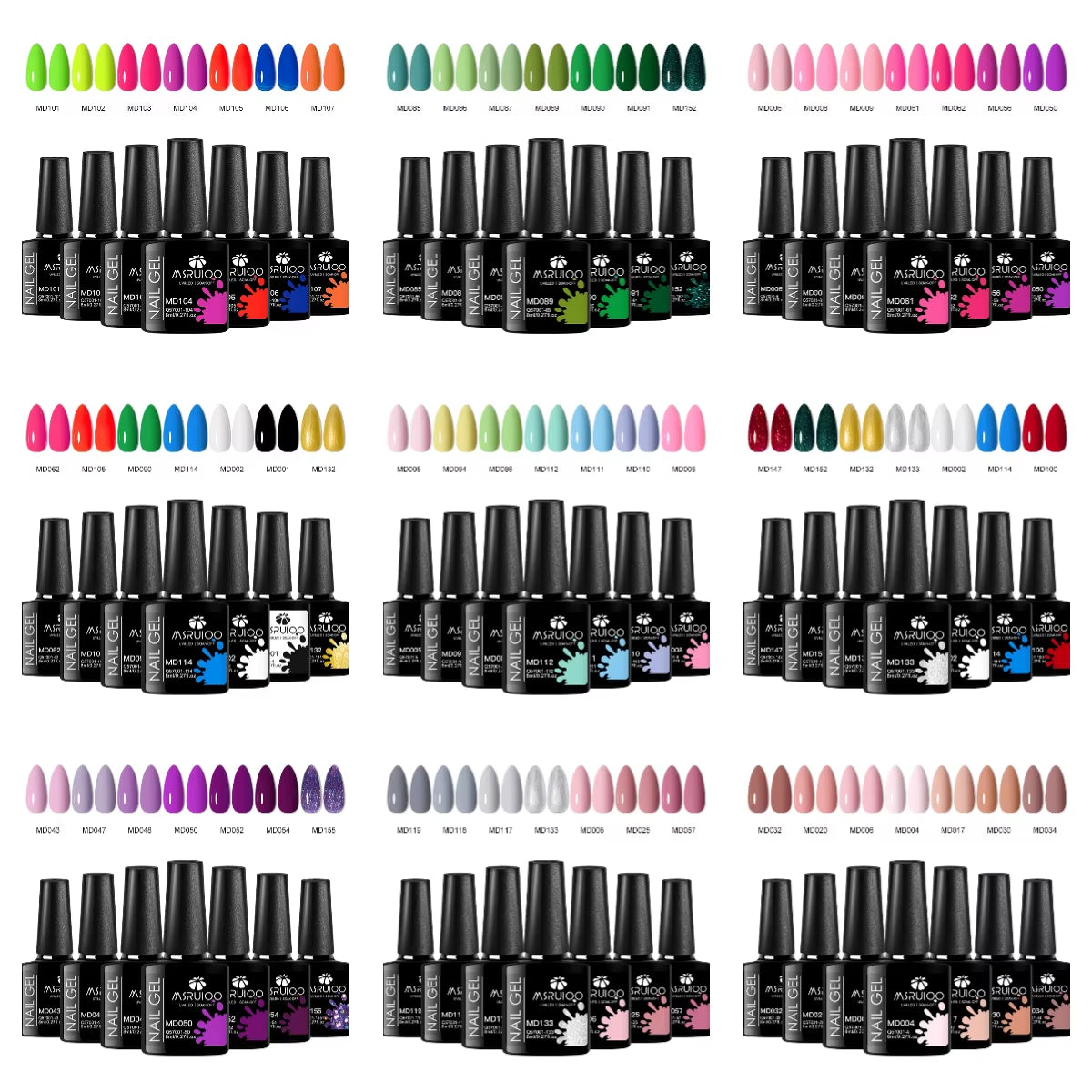 7Pc Nail Gel Polish Set DIY Nail Art Design All for Decoration Soak off UV Gel Long Lasting Manicure Painting Gel Vernis Kits
