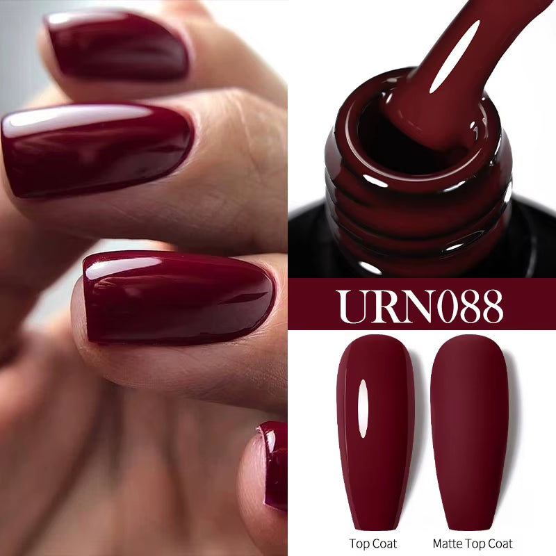 7.5Ml Nude Glitter Color Nail Gel Polish Semi-Permanent Varnish Soak off Nail Art Base Top Coat UV LED Gel Manicure