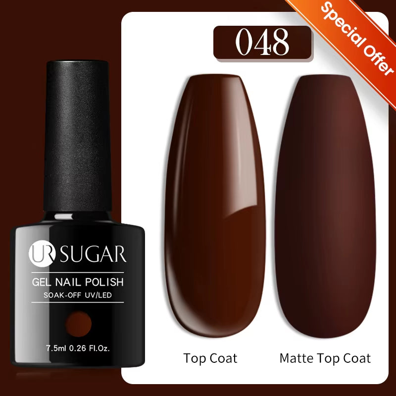 7.5Ml Nude Glitter Color Nail Gel Polish Semi-Permanent Varnish Soak off Nail Art Base Top Coat UV LED Gel Manicure