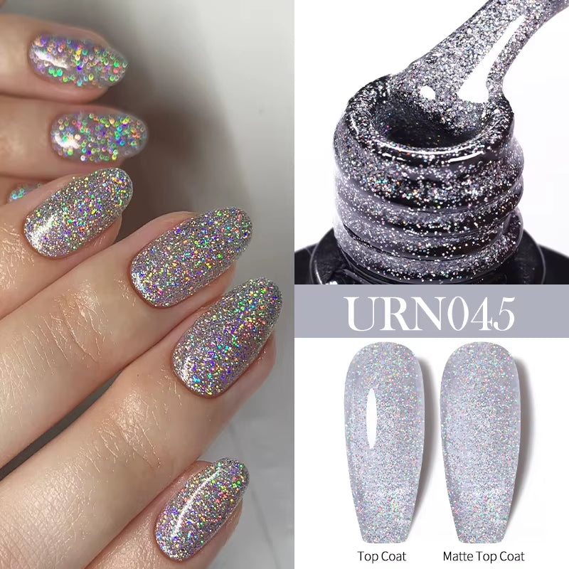 7.5Ml Nude Glitter Color Nail Gel Polish Semi-Permanent Varnish Soak off Nail Art Base Top Coat UV LED Gel Manicure