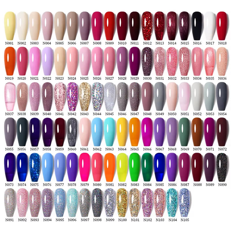 7.5Ml Nude Glitter Color Nail Gel Polish Semi-Permanent Varnish Soak off Nail Art Base Top Coat UV LED Gel Manicure