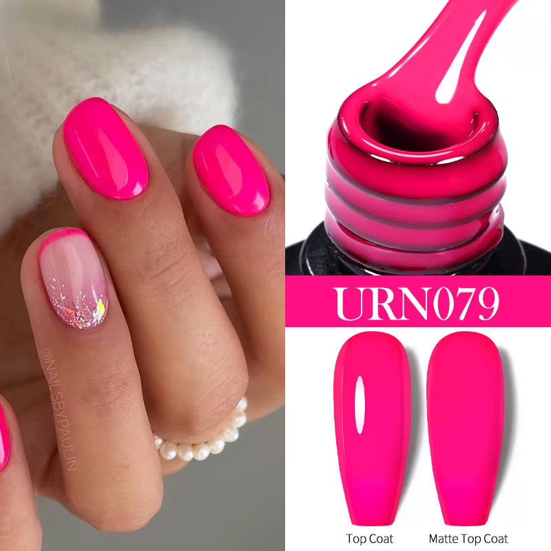 7.5Ml Nude Glitter Color Nail Gel Polish Semi-Permanent Varnish Soak off Nail Art Base Top Coat UV LED Gel Manicure