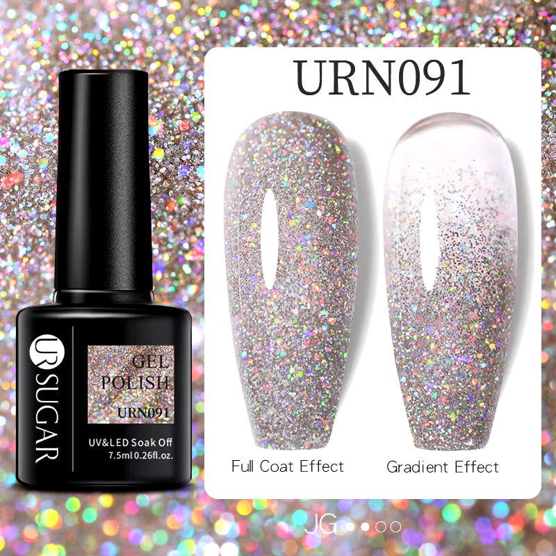 7.5Ml Nude Glitter Color Nail Gel Polish Semi-Permanent Varnish Soak off Nail Art Base Top Coat UV LED Gel Manicure