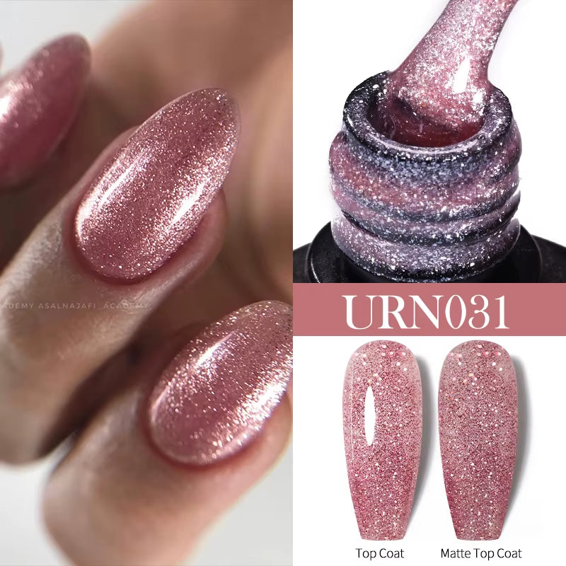 7.5Ml Nude Glitter Color Nail Gel Polish Semi-Permanent Varnish Soak off Nail Art Base Top Coat UV LED Gel Manicure