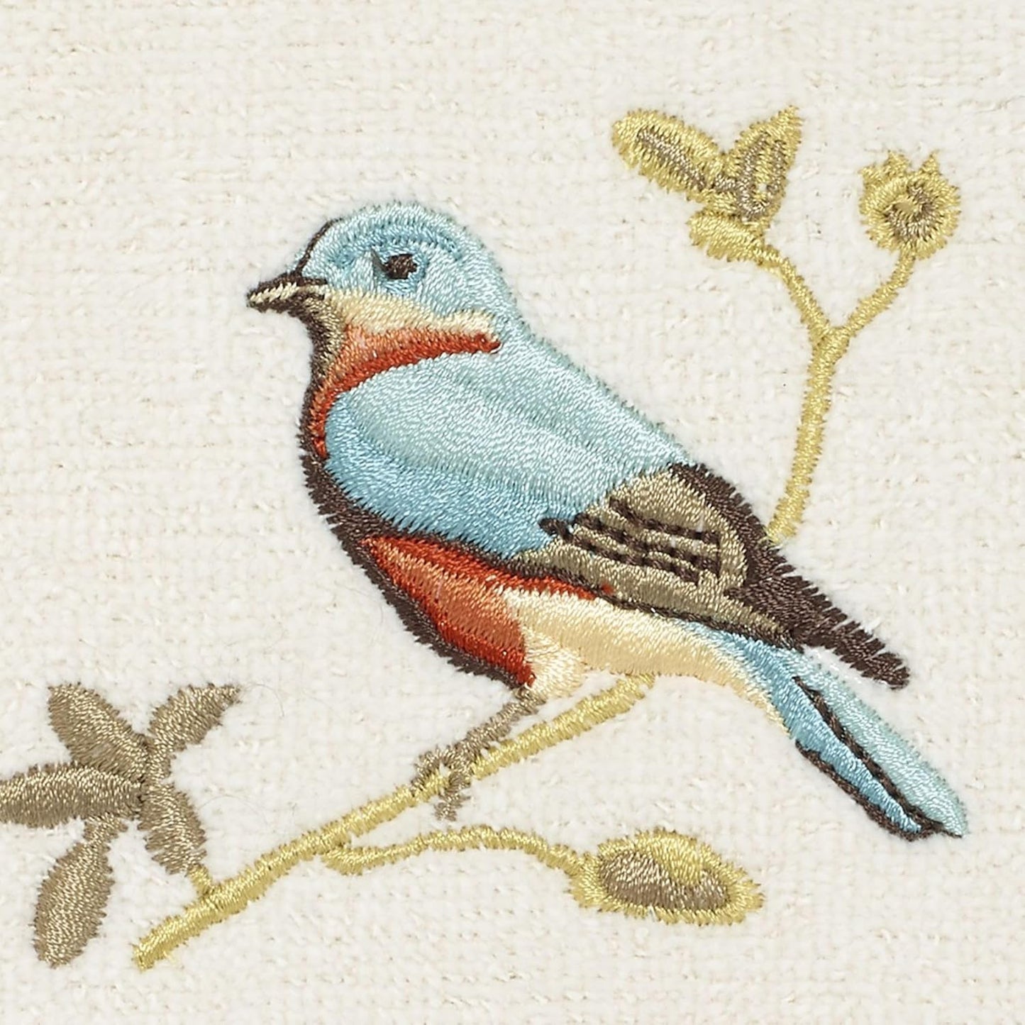 - Washcloth, Soft & Absorbent, Nature Inspired Bathroom Decor (Gilded Birds Collection)