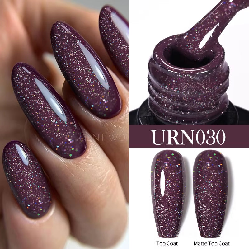 7.5Ml Nude Glitter Color Nail Gel Polish Semi-Permanent Varnish Soak off Nail Art Base Top Coat UV LED Gel Manicure