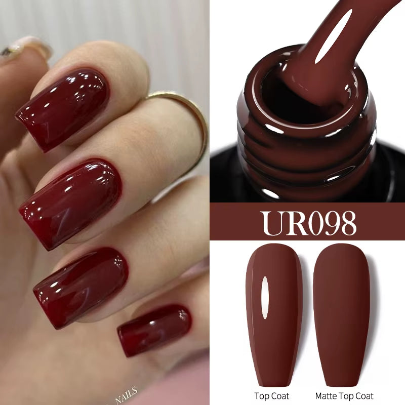 7.5Ml Nude Glitter Color Nail Gel Polish Semi-Permanent Varnish Soak off Nail Art Base Top Coat UV LED Gel Manicure