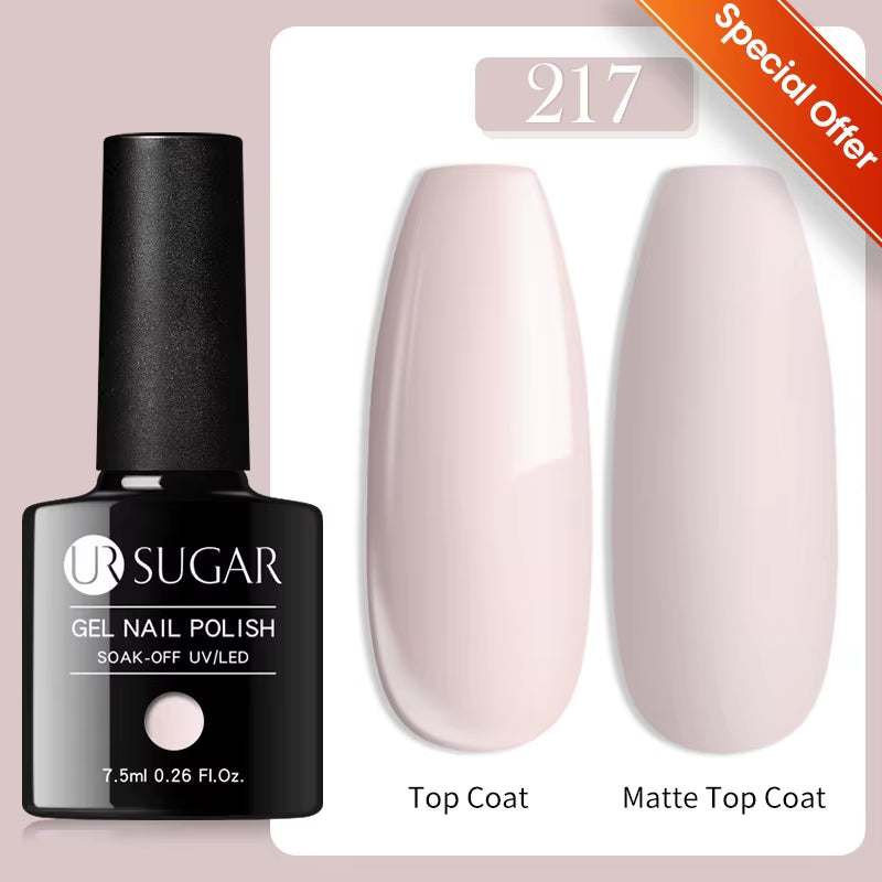 7.5Ml Nude Glitter Color Nail Gel Polish Semi-Permanent Varnish Soak off Nail Art Base Top Coat UV LED Gel Manicure
