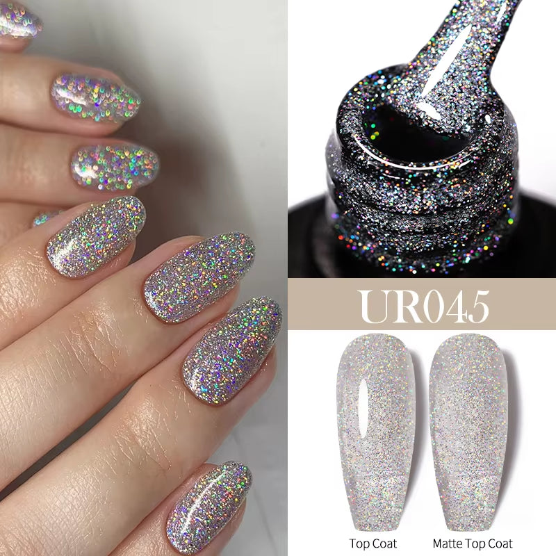 7.5Ml Nude Glitter Color Nail Gel Polish Semi-Permanent Varnish Soak off Nail Art Base Top Coat UV LED Gel Manicure