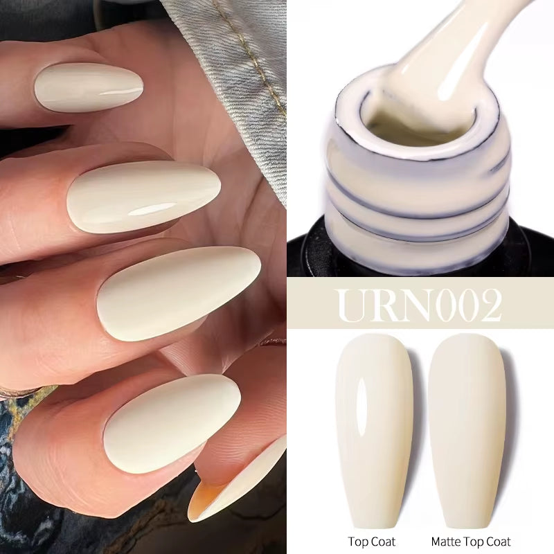 7.5Ml Nude Glitter Color Nail Gel Polish Semi-Permanent Varnish Soak off Nail Art Base Top Coat UV LED Gel Manicure