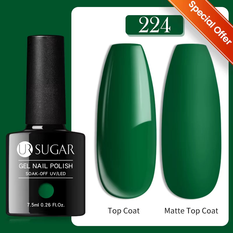 7.5Ml Nude Glitter Color Nail Gel Polish Semi-Permanent Varnish Soak off Nail Art Base Top Coat UV LED Gel Manicure