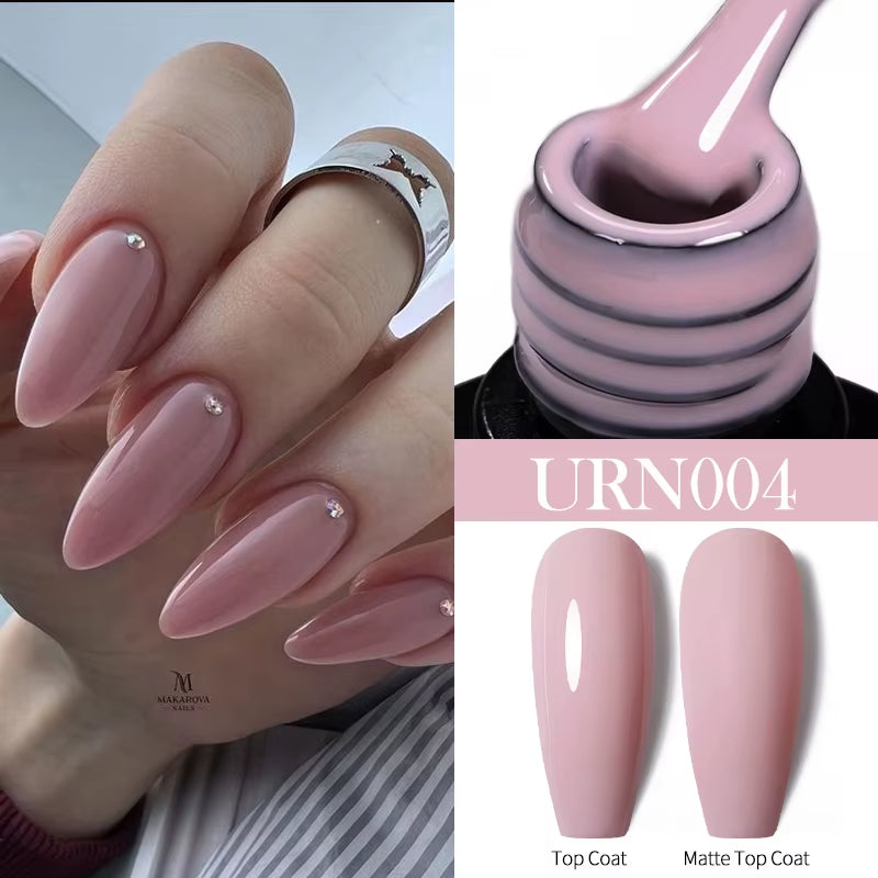 7.5Ml Nude Glitter Color Nail Gel Polish Semi-Permanent Varnish Soak off Nail Art Base Top Coat UV LED Gel Manicure