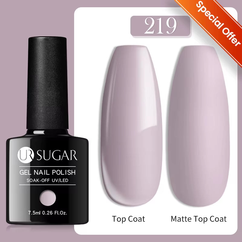 7.5Ml Nude Glitter Color Nail Gel Polish Semi-Permanent Varnish Soak off Nail Art Base Top Coat UV LED Gel Manicure