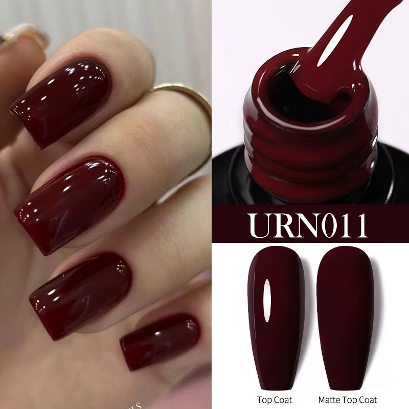 7.5Ml Nude Glitter Color Nail Gel Polish Semi-Permanent Varnish Soak off Nail Art Base Top Coat UV LED Gel Manicure