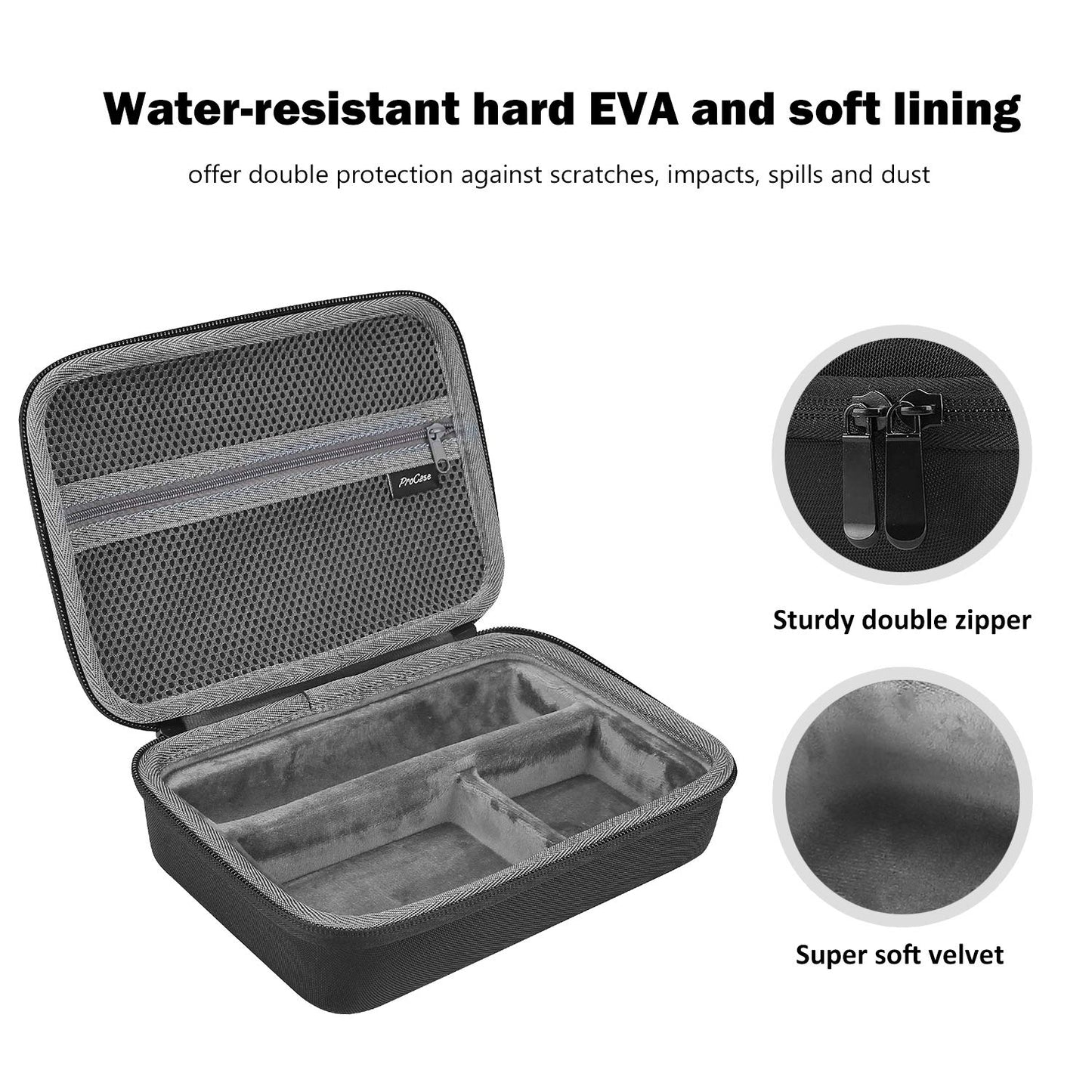 Hard Travel Case for Multigroom Series 3000 5000 7000 MG3750 MG5750/49 MG7750/49 Men'S Electric Trimmer Shaver and Attachments Father'S Day Choice -Black