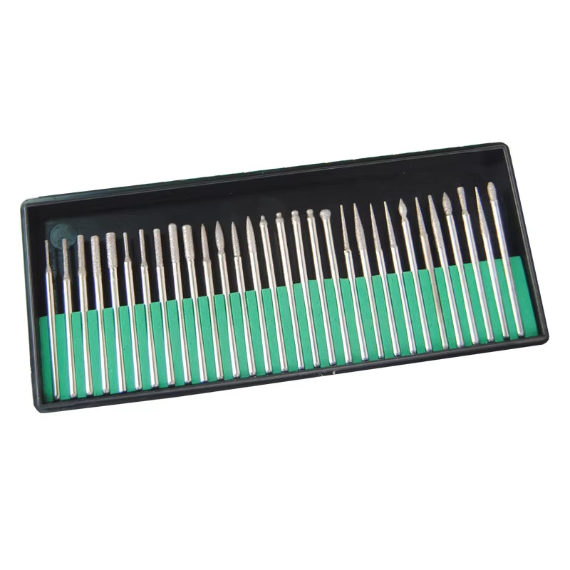 2.35Mm Nail Drill Bits Set Quartz Scrub Stone Diamond Wool Milling Cutter for Manicure Tools Grinding Mill Pedicure Kit