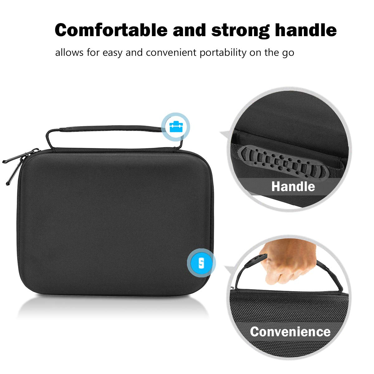 Hard Travel Case for Multigroom Series 3000 5000 7000 MG3750 MG5750/49 MG7750/49 Men'S Electric Trimmer Shaver and Attachments Father'S Day Choice -Black