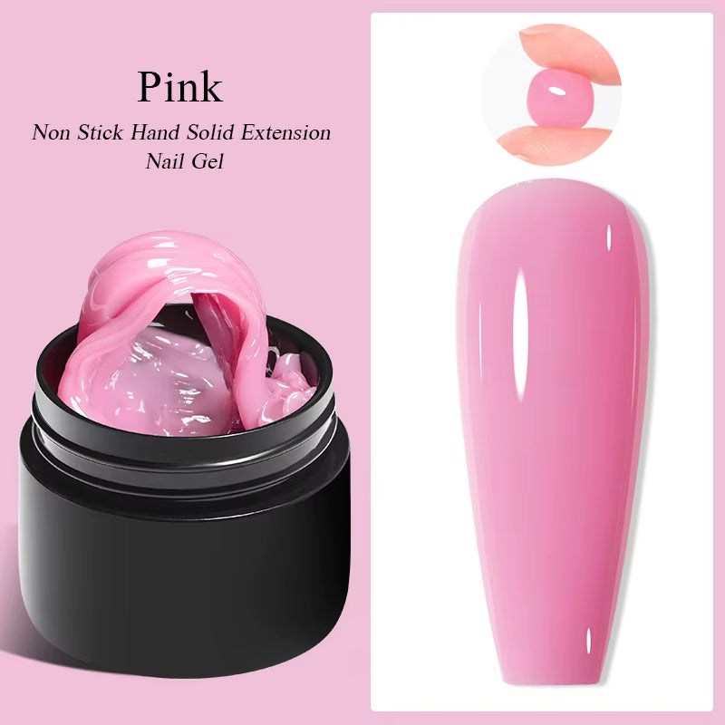 7Ml Clear Non Stick Hand Solid Extension Nail Gel Polish Carving Flower Nail Art Building UV Gel Acrylic Varnish