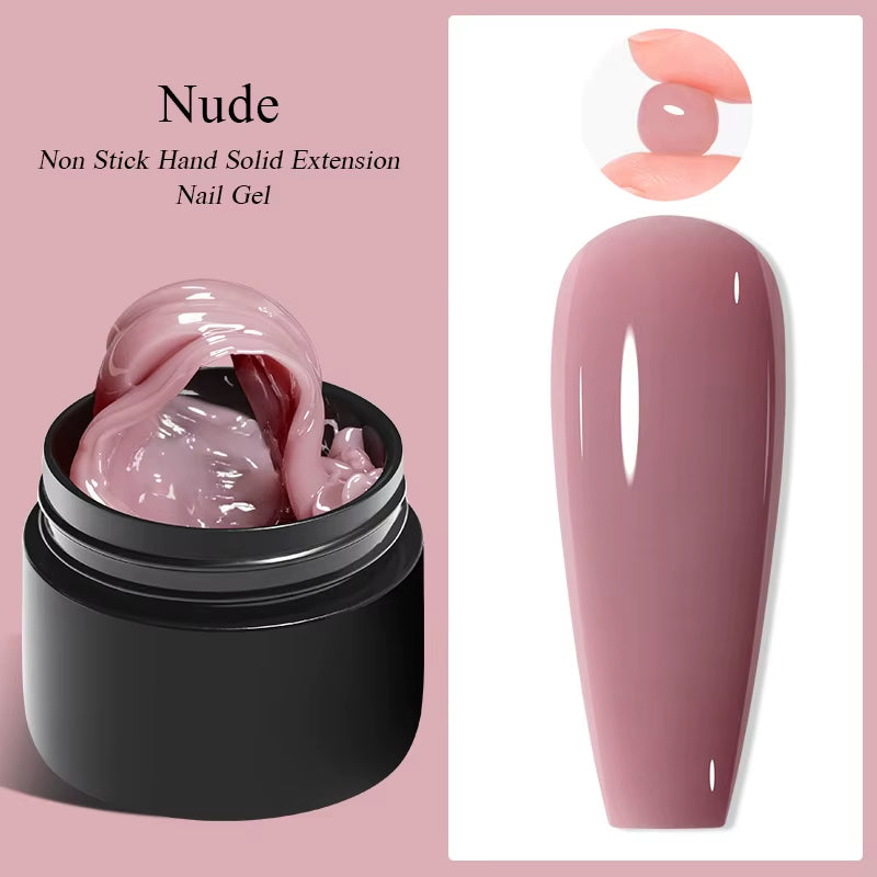 7Ml Clear Non Stick Hand Solid Extension Nail Gel Polish Carving Flower Nail Art Building UV Gel Acrylic Varnish
