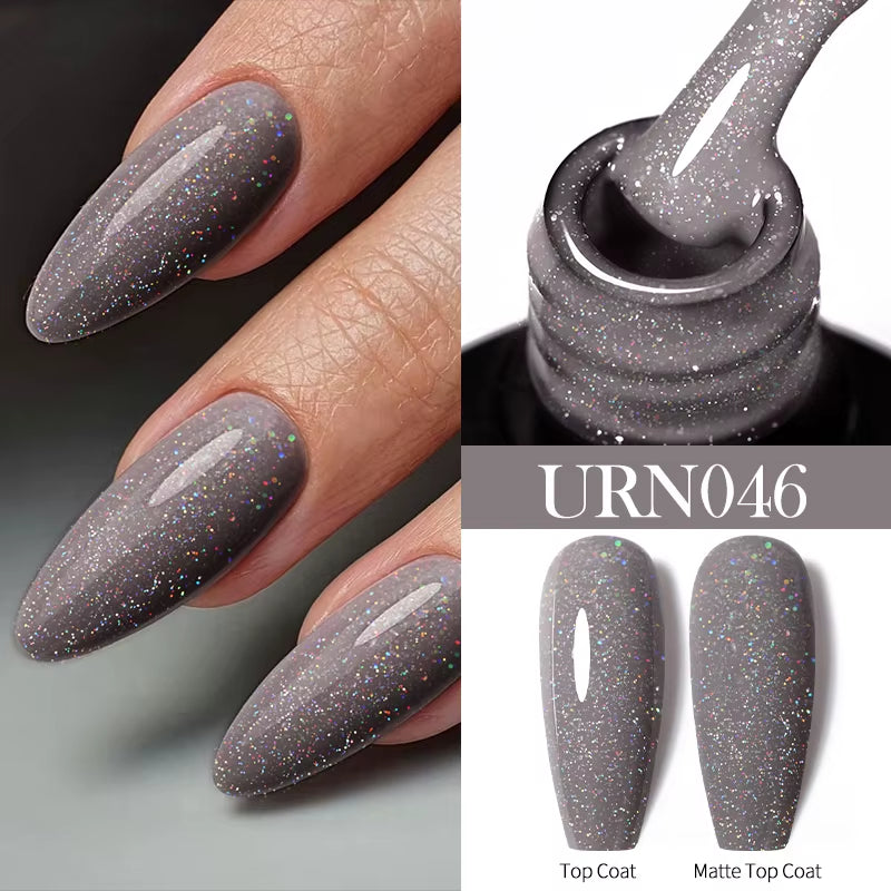 7.5Ml Nude Glitter Color Nail Gel Polish Semi-Permanent Varnish Soak off Nail Art Base Top Coat UV LED Gel Manicure