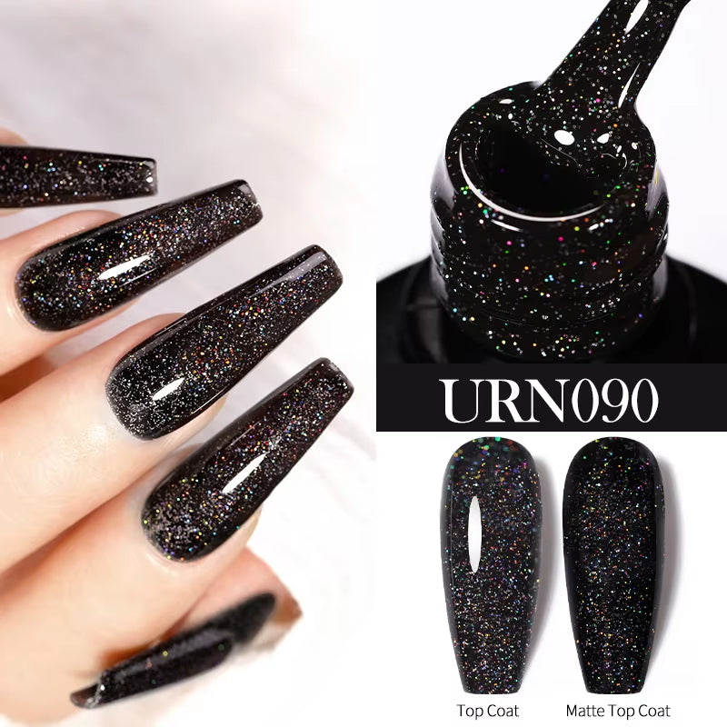 7.5Ml Nude Glitter Color Nail Gel Polish Semi-Permanent Varnish Soak off Nail Art Base Top Coat UV LED Gel Manicure