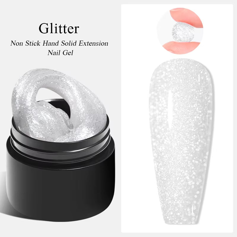 7Ml Clear Non Stick Hand Solid Extension Nail Gel Polish Carving Flower Nail Art Building UV Gel Acrylic Varnish