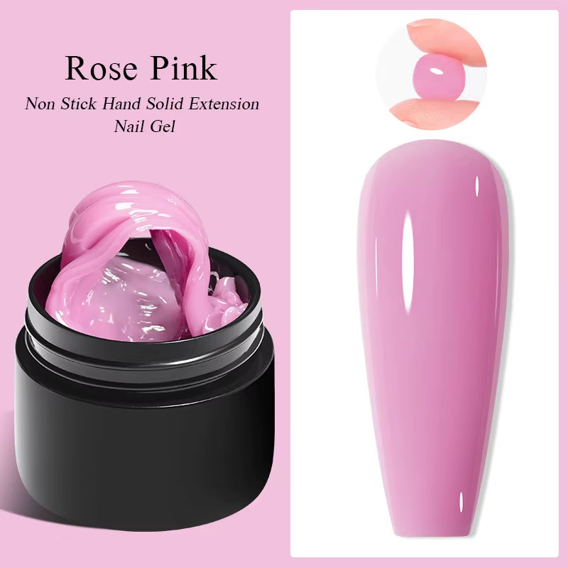 7Ml Clear Non Stick Hand Solid Extension Nail Gel Polish Carving Flower Nail Art Building UV Gel Acrylic Varnish