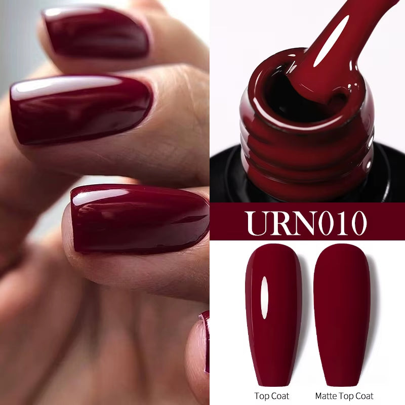 7.5Ml Nude Glitter Color Nail Gel Polish Semi-Permanent Varnish Soak off Nail Art Base Top Coat UV LED Gel Manicure