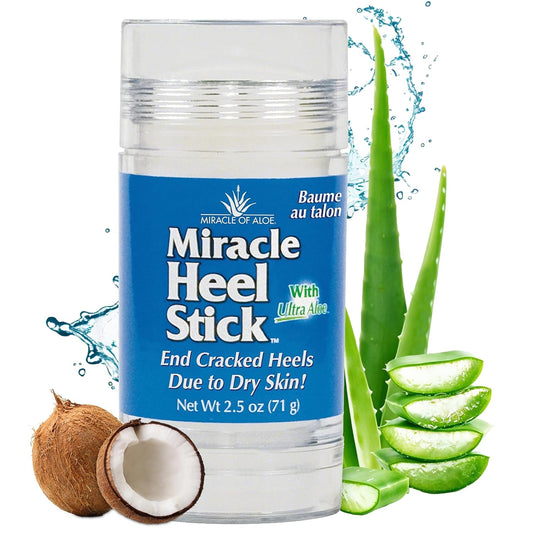 Miracle Heel Stick with Pure Ultraaloe Aloe Vera Gel | 2.5 Ounce Stick