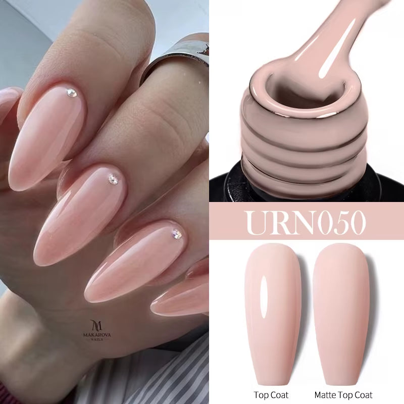7.5Ml Nude Glitter Color Nail Gel Polish Semi-Permanent Varnish Soak off Nail Art Base Top Coat UV LED Gel Manicure