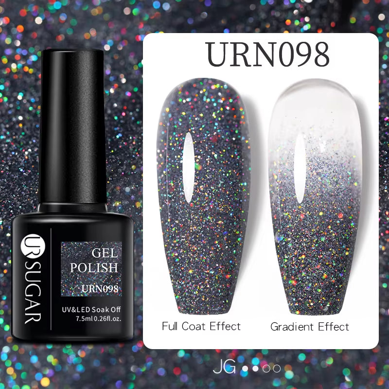7.5Ml Nude Glitter Color Nail Gel Polish Semi-Permanent Varnish Soak off Nail Art Base Top Coat UV LED Gel Manicure