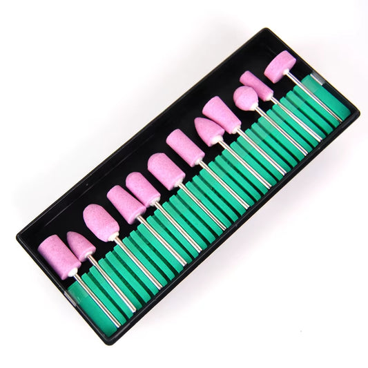 2.35Mm Nail Drill Bits Set Quartz Scrub Stone Diamond Wool Milling Cutter for Manicure Tools Grinding Mill Pedicure Kit