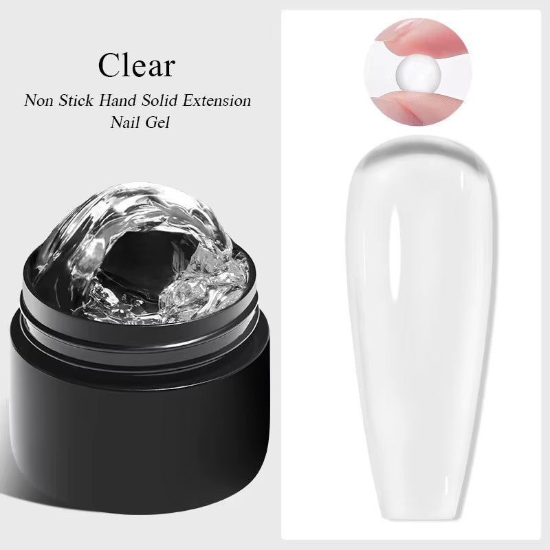 7Ml Clear Non Stick Hand Solid Extension Nail Gel Polish Carving Flower Nail Art Building UV Gel Acrylic Varnish